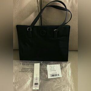 Tory Burch Ella Black Nylon Medium Tote Bag - Style 160633
